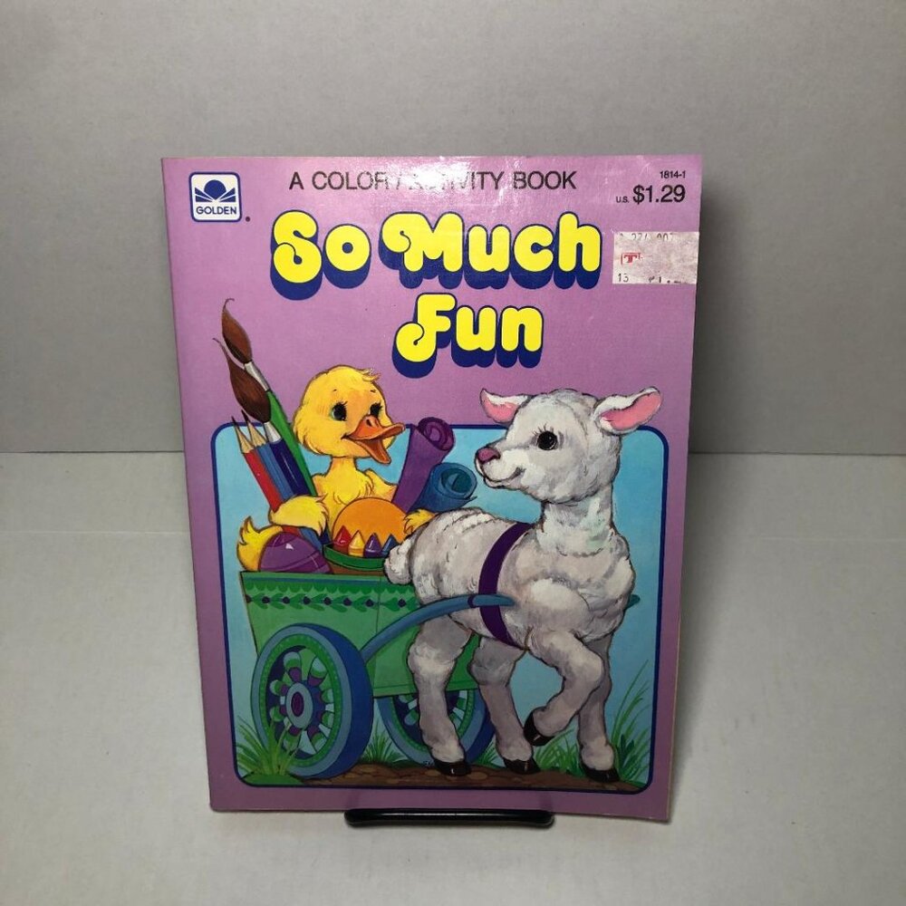 Vintage 1986 Golden Color / Activity Book So Much Fun Easter Coloring Book